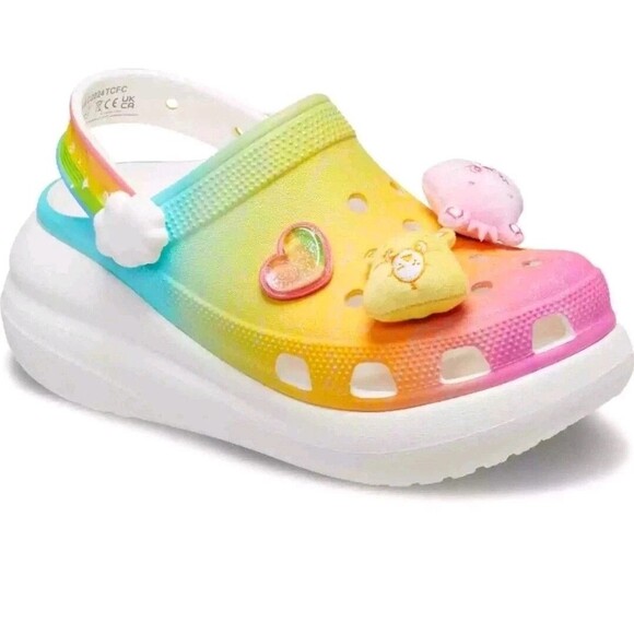 Crocs Care Bears Clog Size Multicolor Light Up S'allume shoes Women's 7 - RARE - Picture 3 of 15